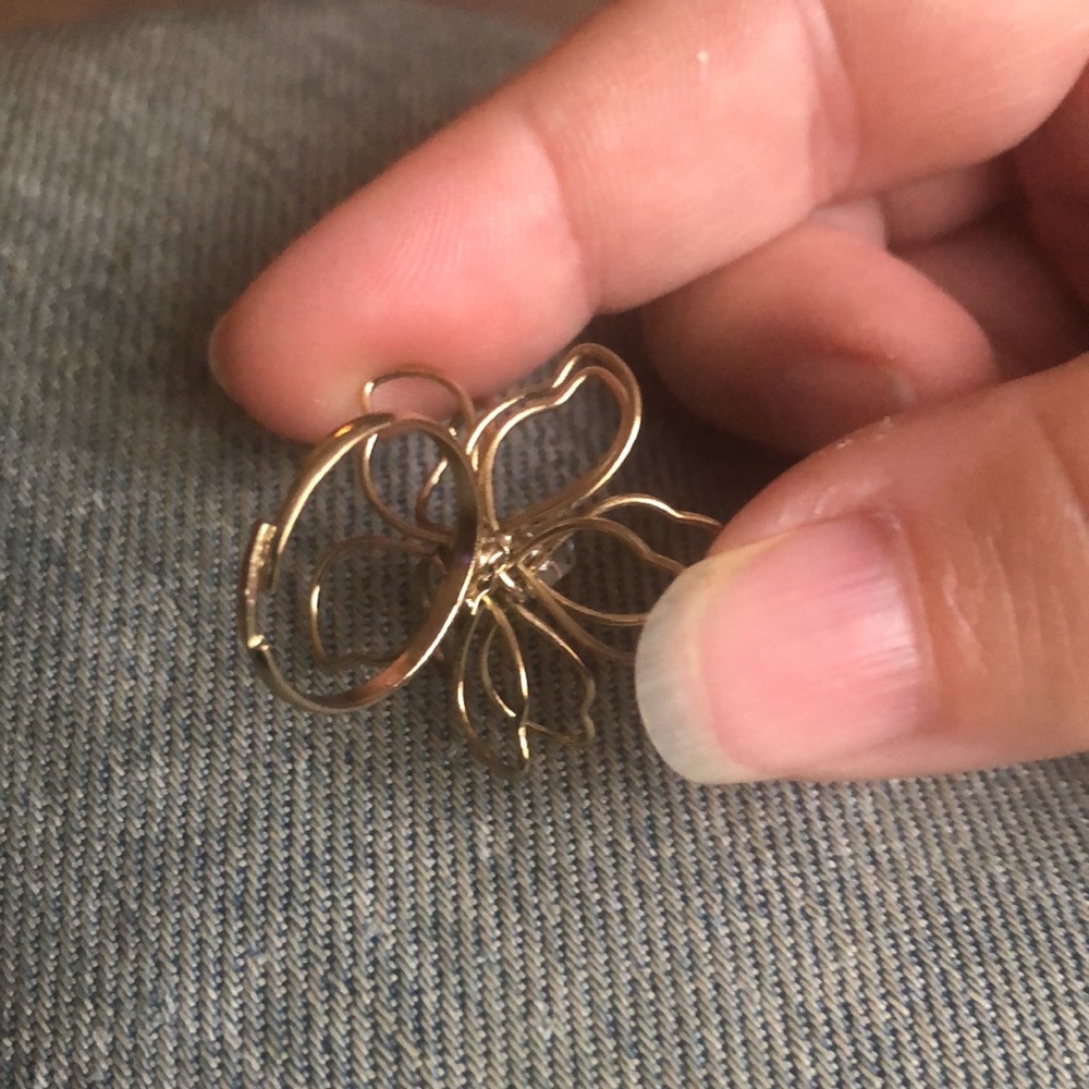 🇺🇸Wire flower ring - Picture 3 of 3
